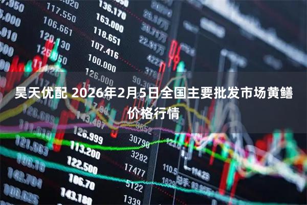 昊天优配 2026年2月5日全国主要批发市场黄鳝价格行情