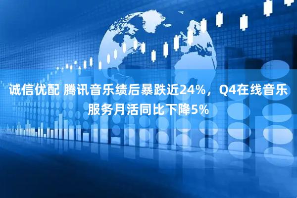 诚信优配 腾讯音乐绩后暴跌近24%，Q4在线音乐服务月活同比下降5%