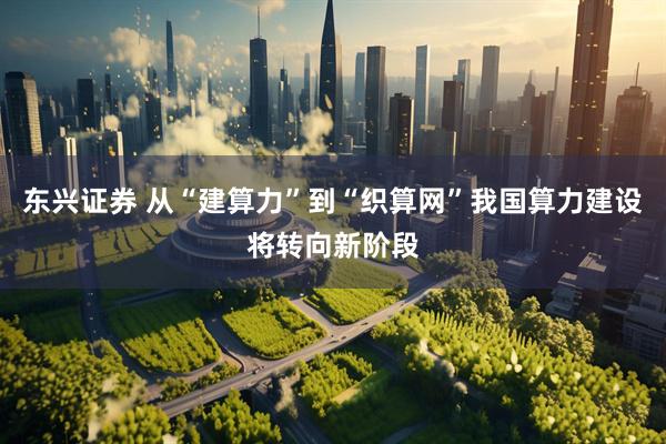东兴证券 从“建算力”到“织算网”我国算力建设将转向新阶段