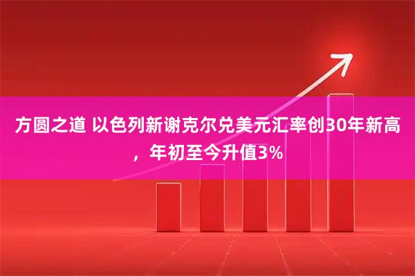 方圆之道 以色列新谢克尔兑美元汇率创30年新高，年初至今升值3%